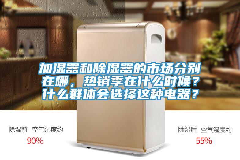 加濕器和除濕器的市場分別在哪，熱銷季在什么時候？什么群體會選擇這種電器？