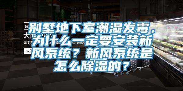 別墅地下室潮濕發霉，為什么一定要安裝新風系統？新風系統是怎么除濕的？