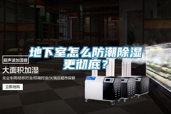 地下室怎么防潮除濕更徹底？