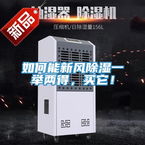 如何能新風除濕一舉兩得，買它！
