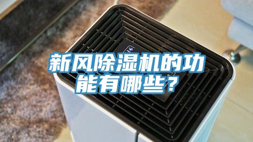新風除濕機的功能有哪些?