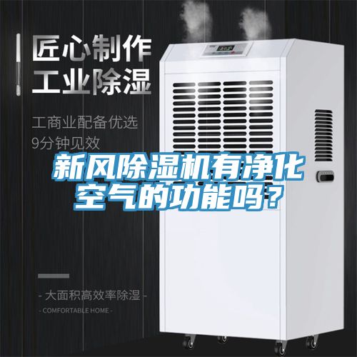 新風除濕機有凈化空氣的功能嗎?