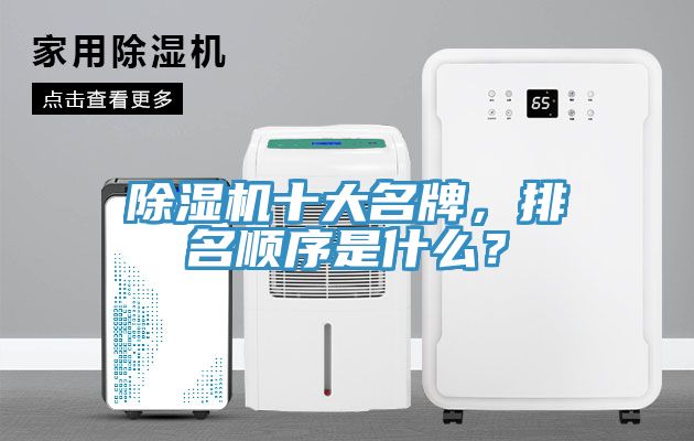 除濕機十大名牌,排名順序是什么?