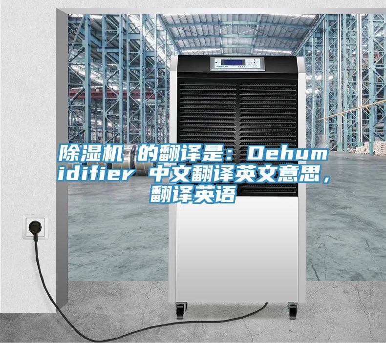 除濕機 的翻譯是:Dehumidifier 中文翻譯英文意思,翻譯英語